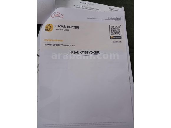 Sahibinden Renault Symbol 1.5 dCi Touch 2014