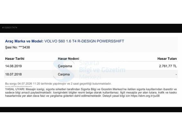 2014 MODEL S60 1.6 T4 R-Design Powershift