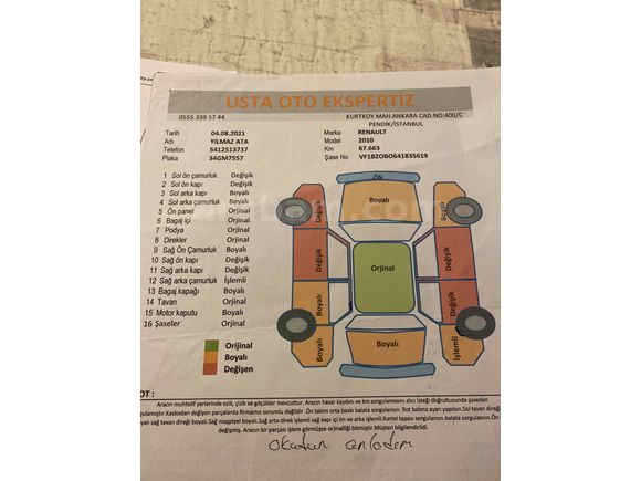 Sahibinden Renault Megane 1.5 dCi Dynamique 2010 Model 