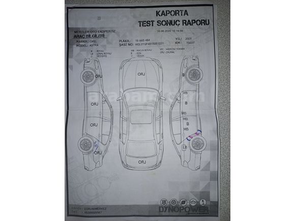 SAHİBİNDEN 2001 MODEL ORİJİNAL OPEL ASTRA
