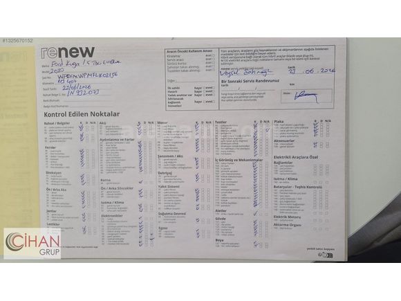 RENEW CİHAN PLAZA FORD KUGA 1.5 ECOBLUE STYLE HATASIZ