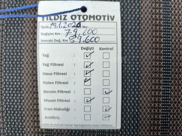 86 BİN KM CAM TAVAN ORTA KONSOL
