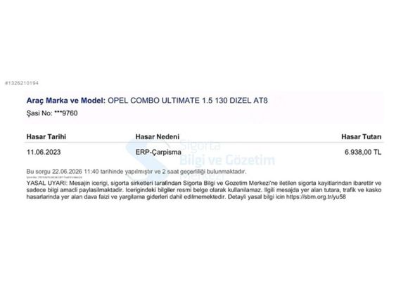 86 BİN KM CAM TAVAN ORTA KONSOL