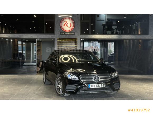 2018 MERCEDES E180 AMG-CAM TAVAN-İÇ DIŞ SİYAH-ÖZEL PLAKA