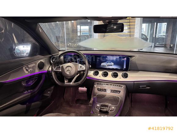 2018 MERCEDES E180 AMG-CAM TAVAN-İÇ DIŞ SİYAH-ÖZEL PLAKA