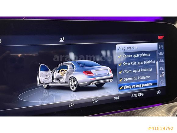 2018 MERCEDES E180 AMG-CAM TAVAN-İÇ DIŞ SİYAH-ÖZEL PLAKA