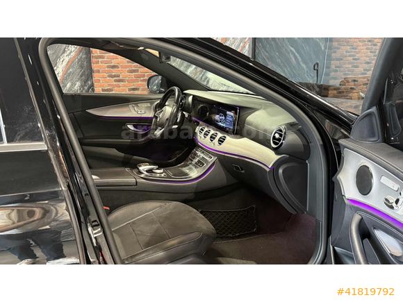 2018 MERCEDES E180 AMG-CAM TAVAN-İÇ DIŞ SİYAH-ÖZEL PLAKA