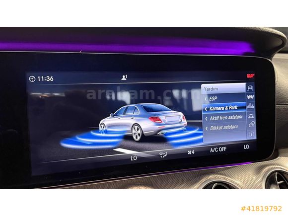 2018 MERCEDES E180 AMG-CAM TAVAN-İÇ DIŞ SİYAH-ÖZEL PLAKA