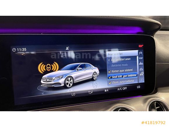 2018 MERCEDES E180 AMG-CAM TAVAN-İÇ DIŞ SİYAH-ÖZEL PLAKA
