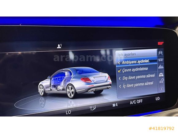 2018 MERCEDES E180 AMG-CAM TAVAN-İÇ DIŞ SİYAH-ÖZEL PLAKA