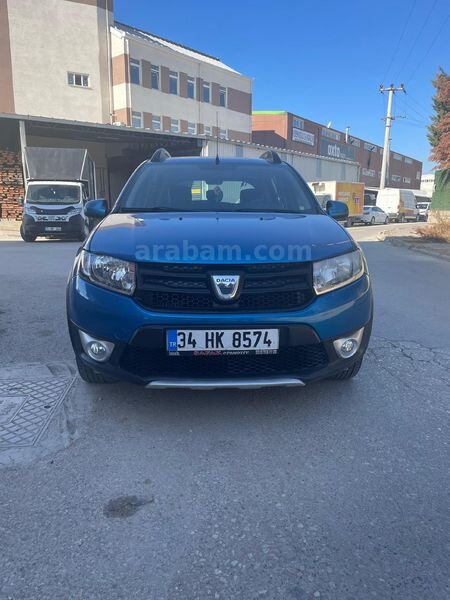 Sahibinden Dacia Sandero 0.9 TCe Stepway Ambiance 2013 Model 62.000 km Mavi