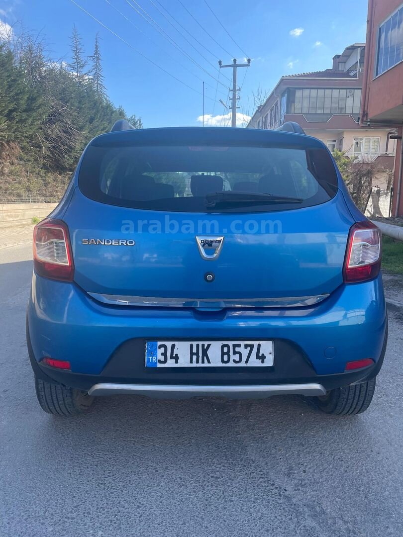 Sahibinden Dacia Sandero 0.9 TCe Stepway Ambiance 2013 Model 62.000 km Mavi 7