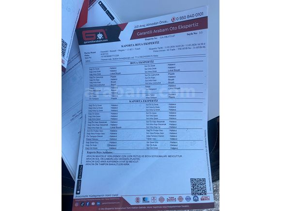 Sahibinden Renault Megane 1.5 dCi Touch 2017 Model 