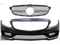 W205 C SERİSİ İÇİN C63 GÖRÜNÜM ÖN TAMPON PANJUR (SILVER TRIM)