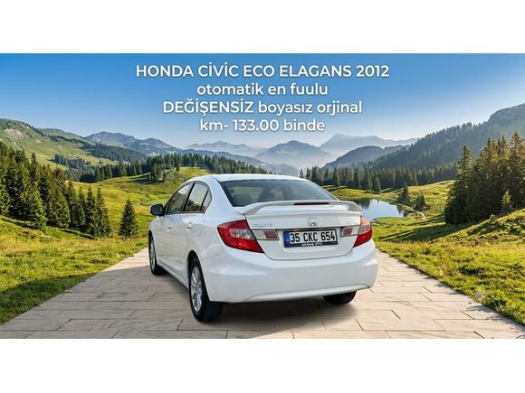 Sahibinden Honda Civic 1.6i VTEC Eco Elegance 2012 Model