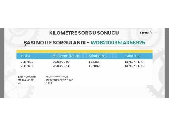Galeriden Mercedes - Benz E 200 Avantgarde 1997 Model Denizli