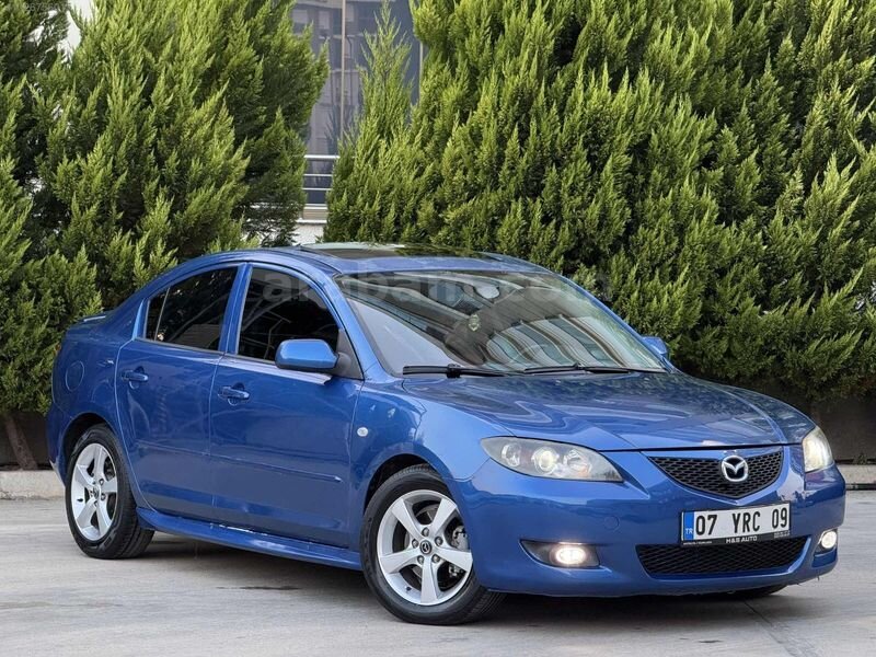 Galeriden Mazda 3 1.6 Dynamic 2004 Model Antalya 376.000 km Mavi
