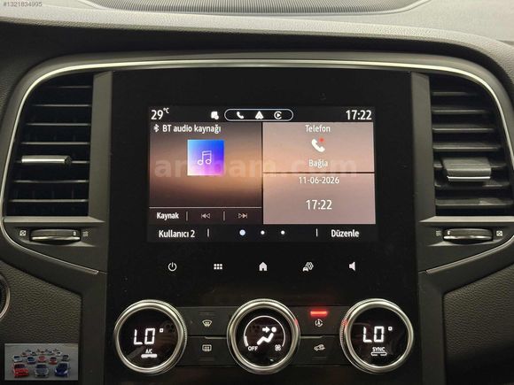 58 BİNDE*2024 MEGANE 1.3 TCE TOUCH GERİ GÖRÜŞ/CAR PLAY/KEYLES GO