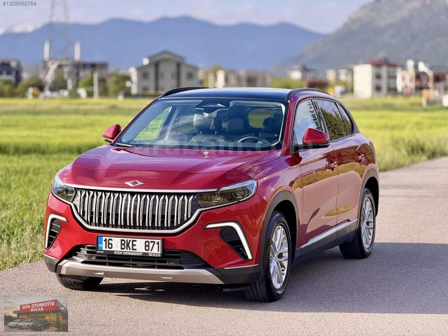 2023 HATASIZ BOYASIZ ANADOLU KIRMIZI TEK EL CAM TAVAN FULL 48,KM 2