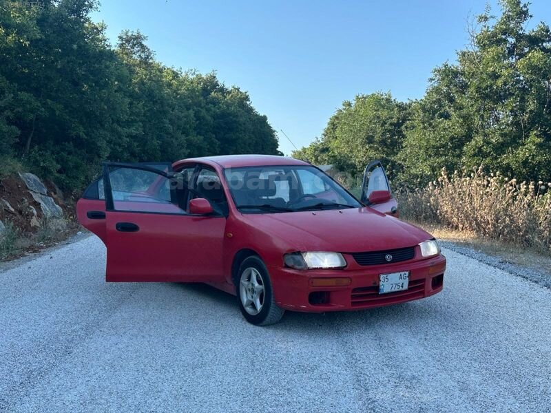 Galeriden Mazda 323 1.6 GLX 1996 Model Bursa 302.000 km Kırmızı