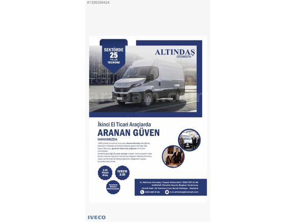 ALTINDAŞ IVECO 2.el 2020 maxi Frigo lu