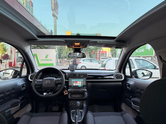 PANORAMİK CAM TAVANLI / CITROEN - C3 SHINE 1.2 PURETECH 110 EAT6 / 40500 km.