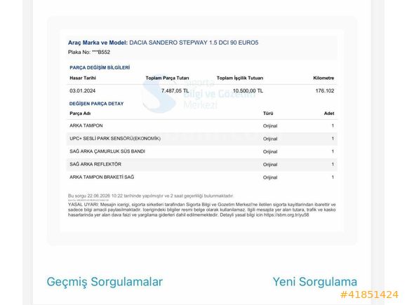 ATA OTOMOTİVDEN HATASIZ BOYASIZ DEĞİŞENSİZ ORJİNAL STEPWAY