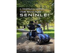 Moto Motto'dan VOLTA VM6 (4 teker moped) Vade Farksız 6 Taksit