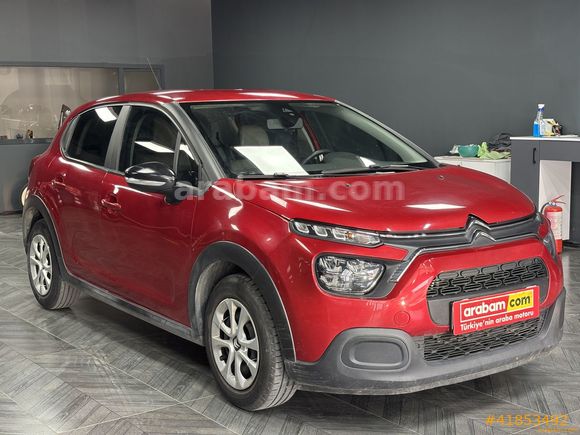 Galeriden Citroen C3 1.2 PureTech Feel 2021 Model Bursa 54.699 km Kırmızı