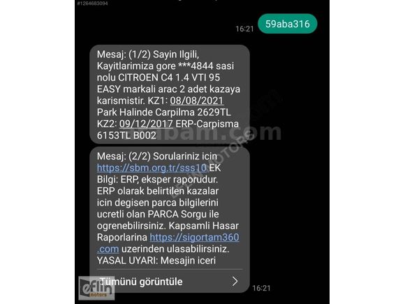 120 BİN KMDE TEMİZ AİLE ARACI CİTROEN C4 2.SAHİBİNDEN...