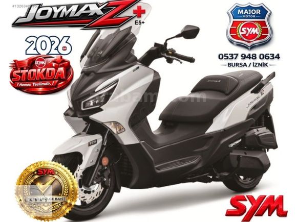 ALABAŞ MOTORSDAN 2026 SYM JOYMAX Z+ BAYİDEN HEMEN TESLİM