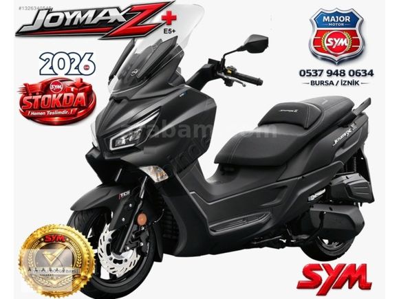 ALABAŞ MOTORSDAN 2026 SYM JOYMAX Z+ BAYİDEN HEMEN TESLİM