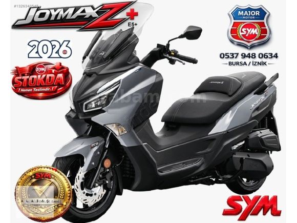 ALABAŞ MOTORSDAN 2026 SYM JOYMAX Z+ BAYİDEN HEMEN TESLİM
