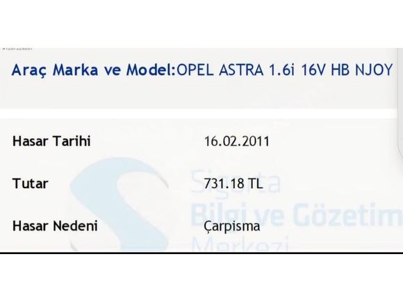 EMSALSİZ ASTRA H OYNANMAMIŞ