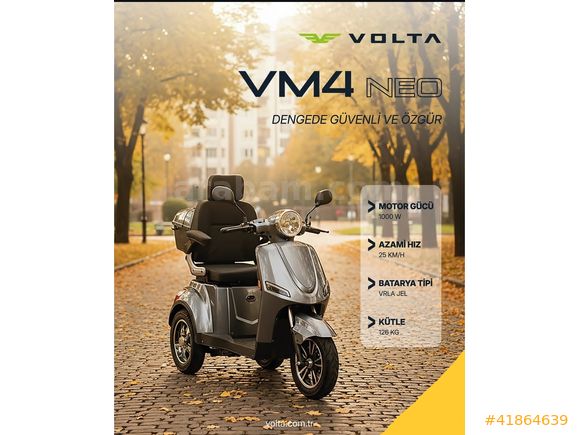 Moto Motto'dan VOLTA VM4 Neo Vade Farksız 6 Taksit imkanıyla