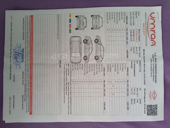 Sahibinden Renault Clio 1.2 Joy 2017 Model
