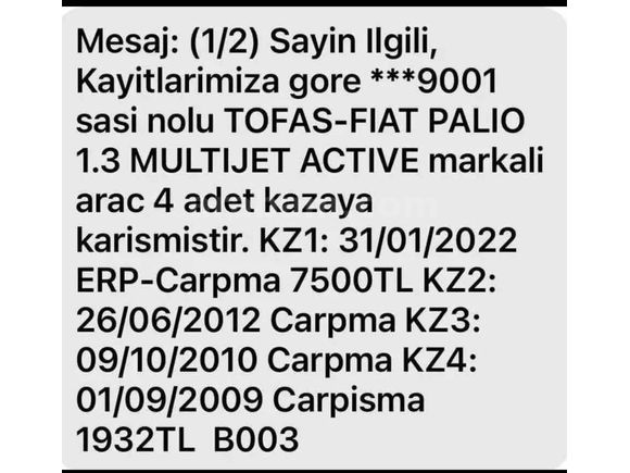 Sahibinden Fiat Palio 1.3 Multijet Active 2006 Model 