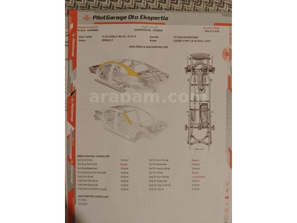 Sahibinden Renault Scenic 1.6 Privilege 2007 Model 