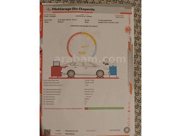 Sahibinden Renault Scenic 1.6 Privilege 2007 Model 