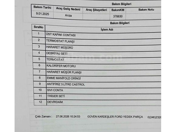 VW BORA  AĞIR BAKIMLARI YENİ 
