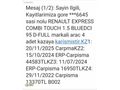 İLK ELDEN YETKİLİ SERVİS BAKIMLI RENAULT EXPRESS TOUCH + EXTRA