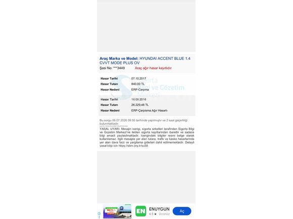 2012 MODEL HUNDAY ACCENT BLUE 1.4 CVVT MODE PLUS BENZİN +LPG 