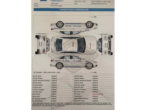 Sahibinden Fiat Linea 1.3 Multijet Dynamic 2011 Model 