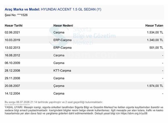 SEÇ OTOMOTİVDEN EMSALSİZ TEMİZLİKTE ACCENT 1.5 