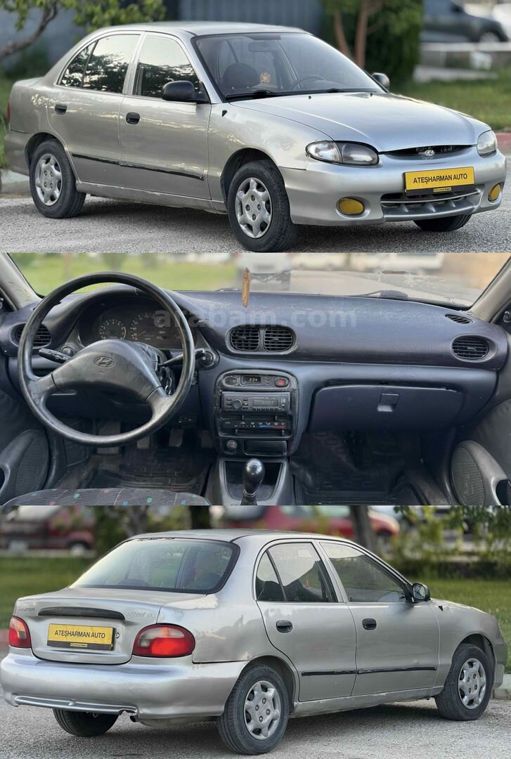 Galeriden Hyundai Accent 1.3 GLS 1998 Model Niğde 345.000 km Gri (Gümüş) 3