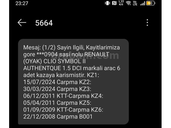 2004 Renault Clio 1.5 dCi Authentic - 231.000 km - Klimalı & Bakımlı

)