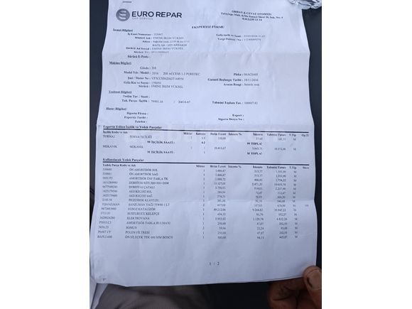 OTOMATİK DEĞİŞENSİZ 2017 ÇIKIŞLI SERVİS BAKIMLI TERTEMİZ