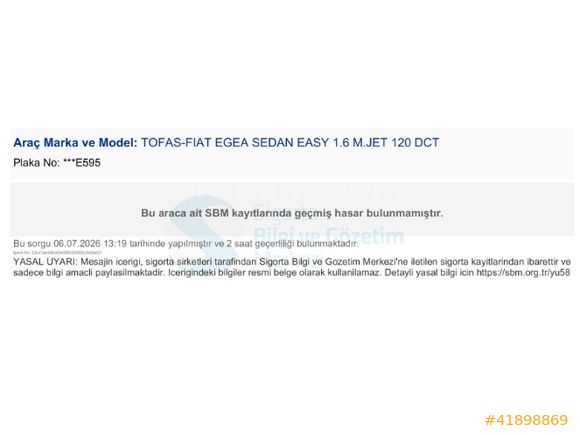 2018 EGEA 1.6 EASY OTOMATİK **2 PARÇA BOYALI**260 BİN KM DE**