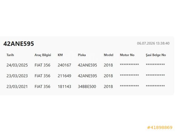 2018 EGEA 1.6 EASY OTOMATİK **2 PARÇA BOYALI**260 BİN KM DE**