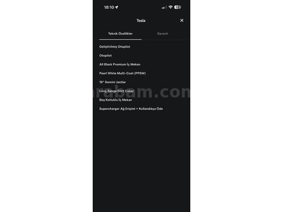Sahibinden Tesla Model Y Long Range AWD 2023 Model